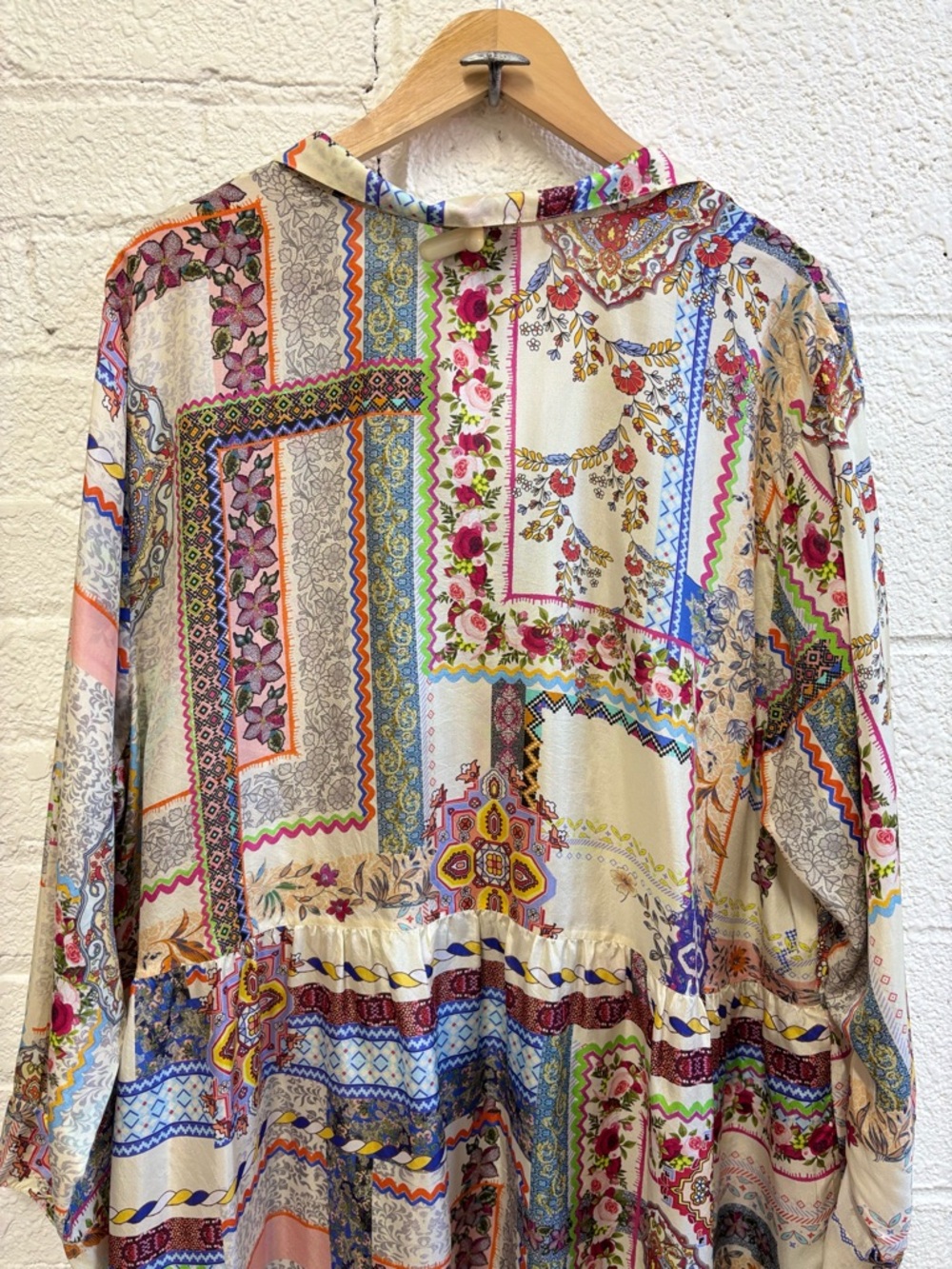 Johnny Was Stano Monroe Patchwork Printed Tunic - Picture 9 of 10